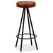 Mobilier bar 3 piese lemn masiv reciclat, piele naturală, pânză - WALTI WALTI
