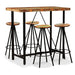 Set mobilier de bar, 5 piese, lemn masiv reciclat - WALTI WALTI