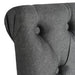 Scaune de sufragerie, 6 buc., gri închis, material textil - WALTI WALTI