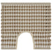 Set covoraș de baie lucrat manual, natural și alb, iută textil - WALTI WALTI