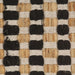 Set covoraș baie lucrat manual, natural și negru, iută textil - WALTI WALTI