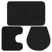 Set covorașe baie, 3 buc., antracit, material textil - WALTI WALTI