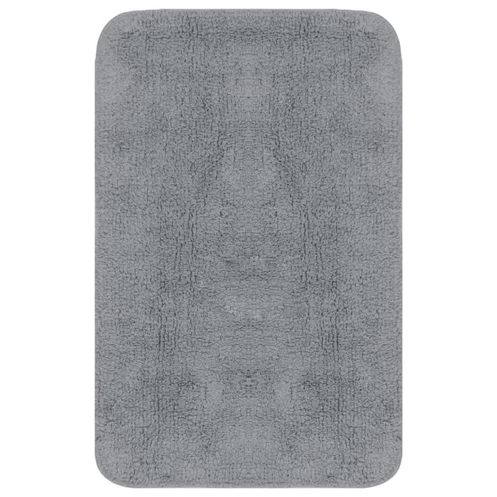 Set covorașe baie, 3 piese, gri, material textil - WALTI WALTI