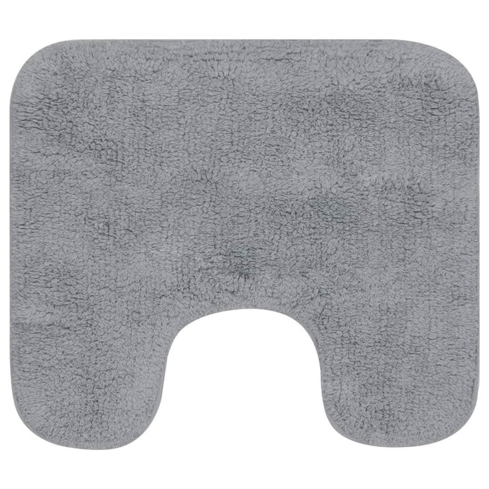 Set covorașe baie, 3 piese, gri, material textil - WALTI WALTI