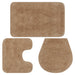Set covorașe baie, 3 piese, bej, textil - WALTI WALTI
