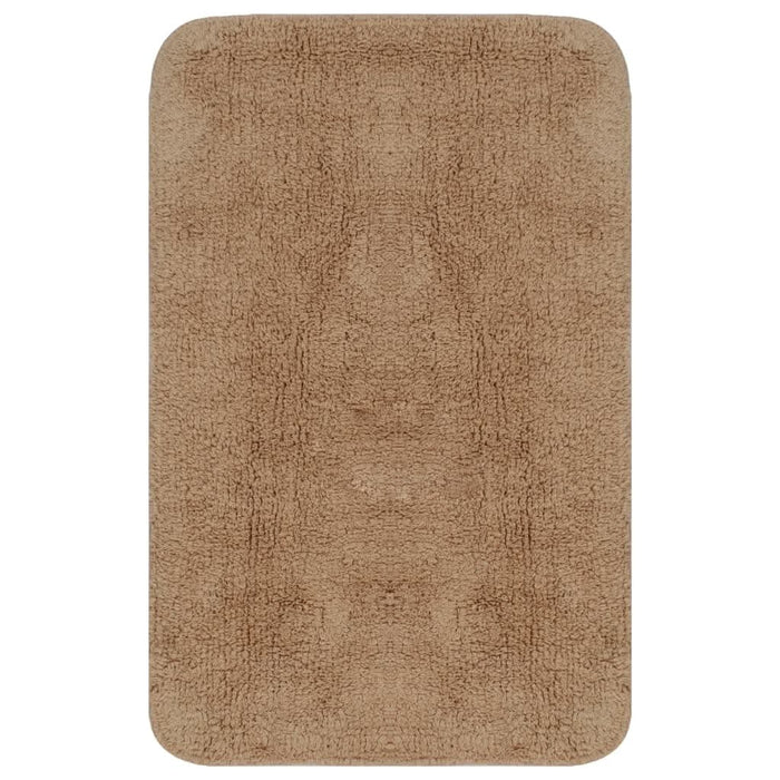 Set covorașe baie, 3 piese, bej, textil - WALTI WALTI