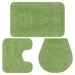Set covorașe baie, 3 piese, verde, textil - WALTI WALTI