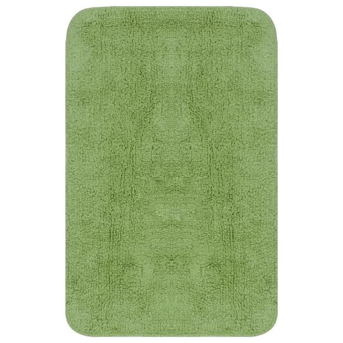 Set covorașe baie, 3 piese, verde, textil - WALTI WALTI