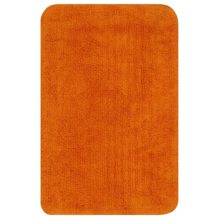 Set covorașe de baie, 3 piese, portocaliu, textil - WALTI WALTI