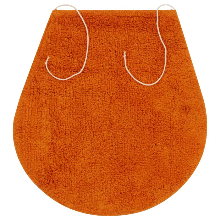Set covorașe de baie, 3 piese, portocaliu, textil - WALTI WALTI