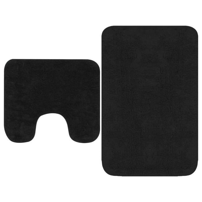 Set covorașe baie, 2 buc., textil, antracit - WALTI WALTI