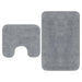 Set covorașe baie, 2 buc., gri, textil - WALTI WALTI