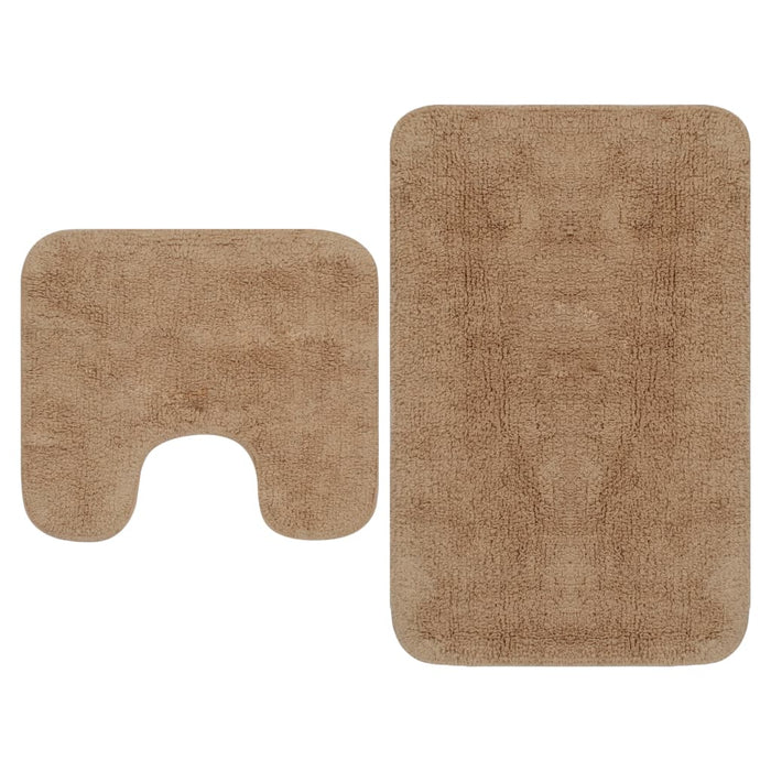 Set covorașe baie, 2 buc., textil, bej - WALTI WALTI