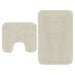 Set covorașe baie, 2 piese, alb, textil - WALTI WALTI