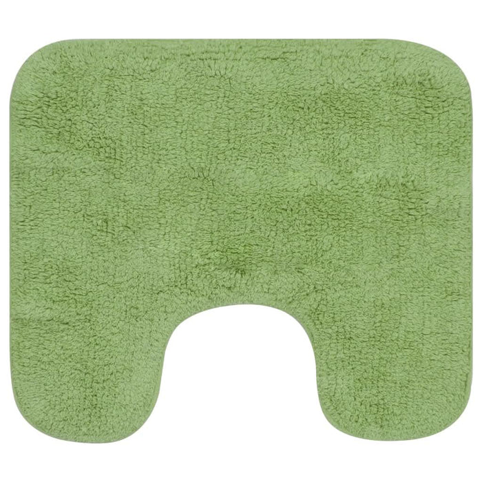 Set covorașe baie, 2 buc., verde, material textil - WALTI WALTI