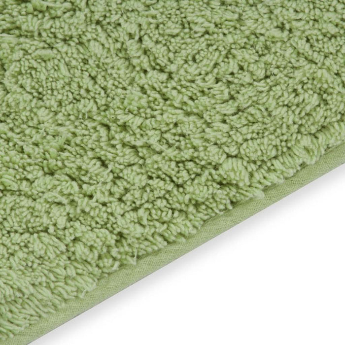 Set covorașe baie, 2 buc., verde, material textil - WALTI WALTI