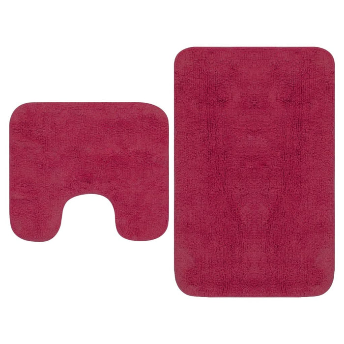 Set covorașe baie, 2 buc., textil, fucsia WALTI