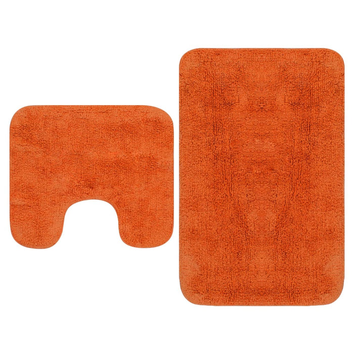 Set covorașe de baie, 2 buc., textil, portocaliu - WALTI WALTI