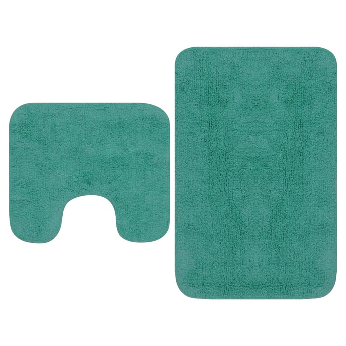Set covorașe baie, 2 buc., textil, turcoaz - WALTI WALTI