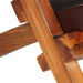 Scaun relaxant pliant, maro, piele naturală - WALTI WALTI