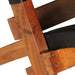 Scaun relaxant pliant, negru, piele naturală - WALTI WALTI