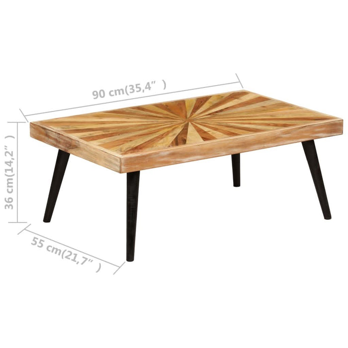 Măsuță de cafea din lemn masiv de mango, 90x55x36 cm - WALTI WALTI