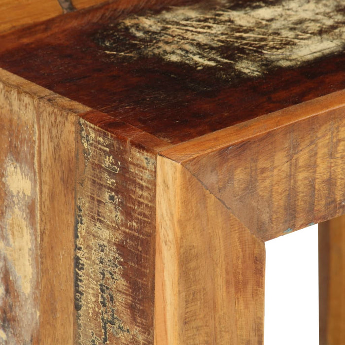 Scaun, 40 x 30 x 40 cm, lemn masiv reciclat - WALTI WALTI
