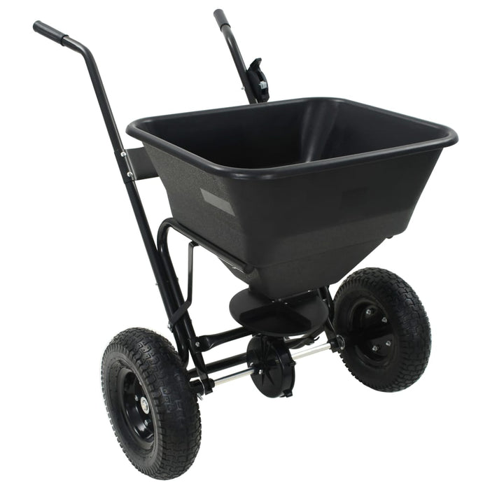 Utilaj de împrăștiat sare, 106x73x76 cm, PVC și oțel, 45 L WALTI