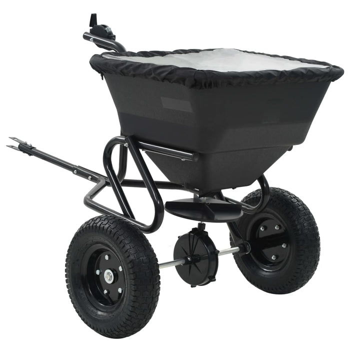 Utilaj de împrăștiat sare, 125x74x79 cm, PVC și oțel, 45 L - WALTI WALTI