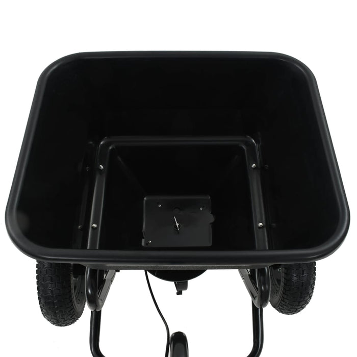 Utilaj de împrăștiat sare, 125x74x79 cm, PVC și oțel, 45 L - WALTI WALTI