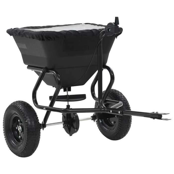 Utilaj de împrăștiat sare, 125x74x79 cm, PVC și oțel, 45 L - WALTI WALTI