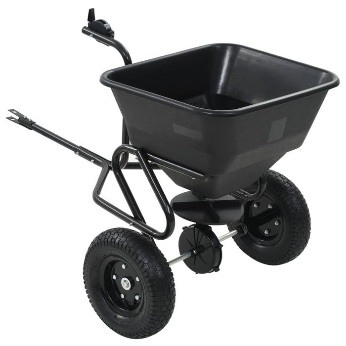 Utilaj de împrăștiat sare, 125x74x79 cm, PVC și oțel, 45 L - WALTI WALTI