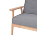 Set canapele 2 piese Textil Gri deschis - WALTI WALTI