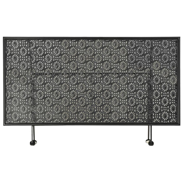 Măsuță de cafea pliabilă, vintage, negru, 100x50x45 cm, metal - WALTI WALTI