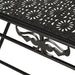 Măsuță de cafea pliabilă, vintage, negru, 100x50x45 cm, metal - WALTI WALTI