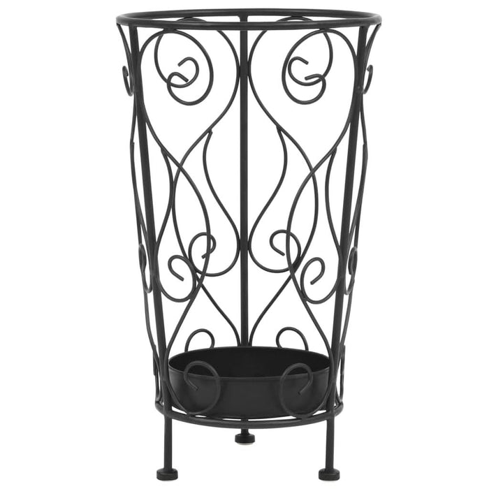 Suport pentru umbrelă, stil vintage, metal, 26x46 cm, negru - WALTI WALTI