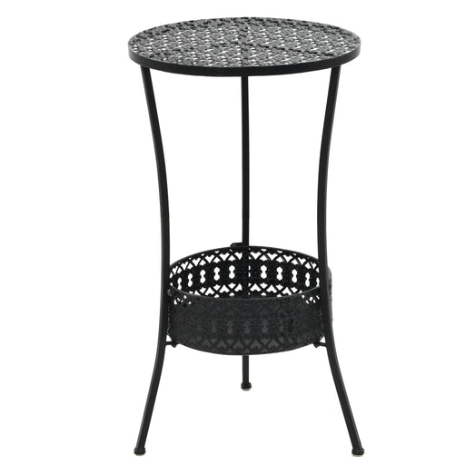 Masă de bistro, negru, 40 x 70 cm, metal - WALTI WALTI