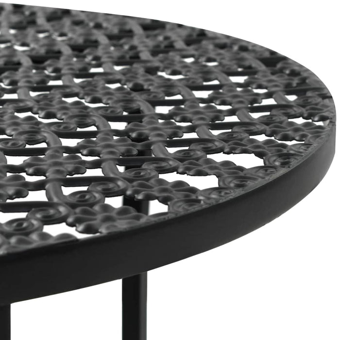 Masă de bistro, negru, 40 x 70 cm, metal - WALTI WALTI