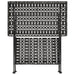 Măsuță de ceai pliabilă stil vintage negru 58x35x72 cm metal - WALTI WALTI