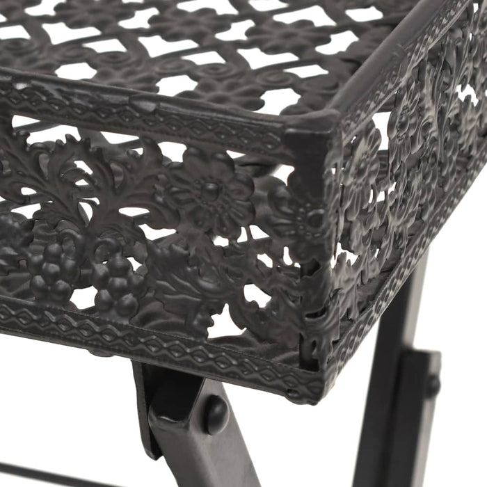 Măsuță de ceai pliabilă stil vintage negru 58x35x72 cm metal - WALTI WALTI