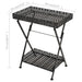 Măsuță de ceai pliabilă stil vintage negru 58x35x72 cm metal - WALTI WALTI
