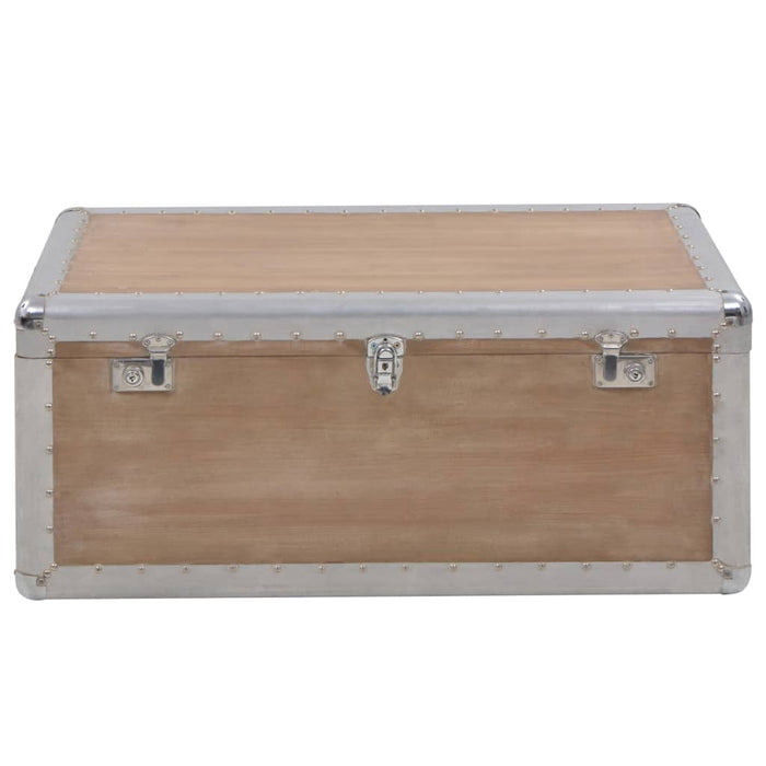 Ladă de depozitare, maro, 91 x 52 x 40 cm, lemn masiv de brad - WALTI WALTI