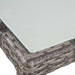 Set mobilier de exterior cu perne, 9 piese, gri, poliratan - WALTI WALTI