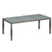 Set mobilier de exterior cu perne, 9 piese, gri, poliratan - WALTI WALTI