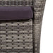Set mobilier de exterior cu perne, 7 piese, gri, poliratan - WALTI WALTI