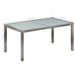 Set mobilier de exterior cu perne, 7 piese, gri, poliratan - WALTI WALTI