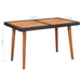 Set mobilier de exterior, 5 piese, negru și maro, poliratan - WALTI WALTI