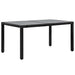 Set mobilier de exterior, 7 piese, negru, poliratan - WALTI WALTI