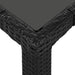 Set mobilier de exterior, 7 piese, negru, poliratan - WALTI WALTI