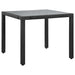 Set mobilier de exterior, 5 piese, negru, poliratan - WALTI WALTI